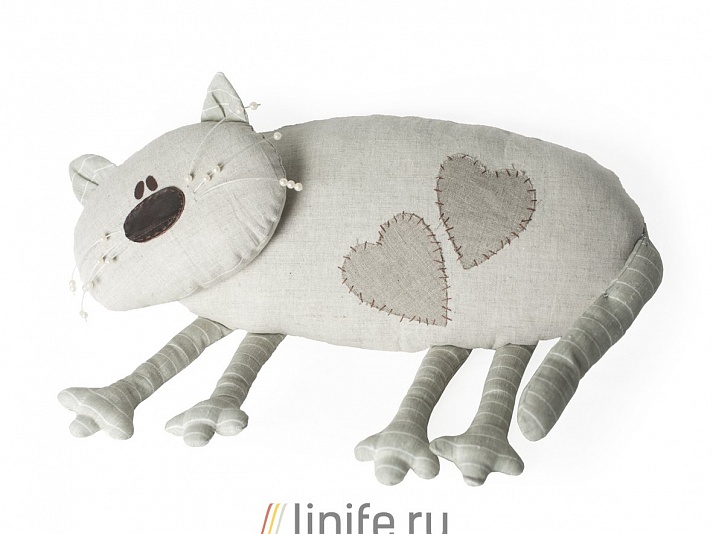 Кукла «Диванный кот» | Интернет-магазин изделий из льна «Линайф»