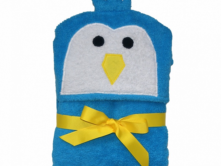 Полотенце с капюшоном «Пингвин» | Интернет-магазин изделий из льна «Линайф»