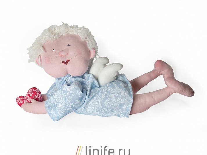 Кукла «Ангелочек Серафим» | Интернет-магазин изделий из льна «Линайф»