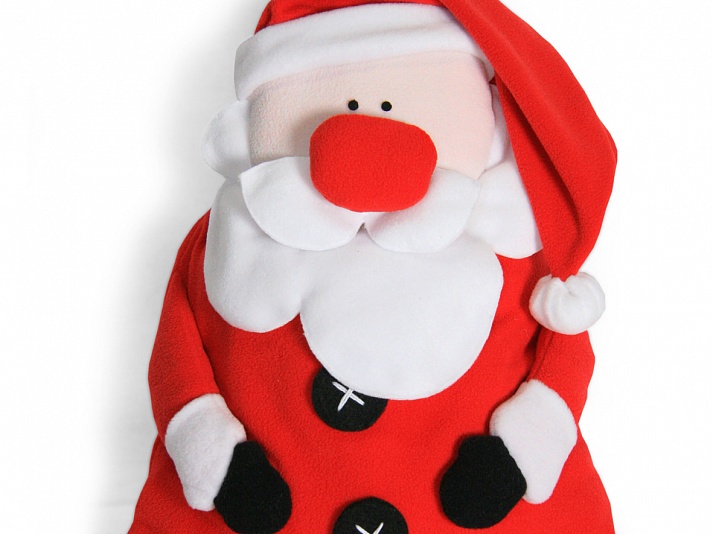 Мешок для подарков «Дед Мороз» | Интернет-магазин изделий из льна «Линайф»